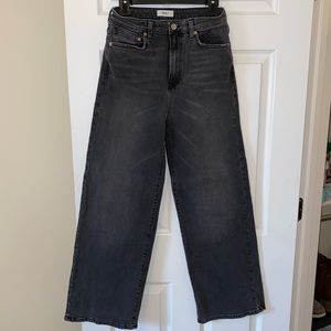 Forever 21 wide leg black jeans size 29
